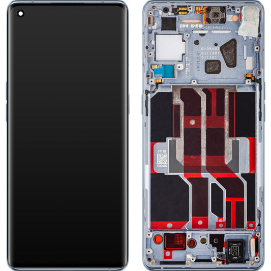 Display con touchscreen Oppo Reno6 Pro 5G (Snapdragon) / Reno6 Pro+ 5G, con cornice, Lunar Grey, Service Pack 4907528