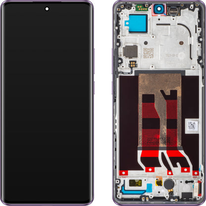 Oppo Reno10 Pro Display touchscreen con cornice, viola (viola lucido), Service Pack 621029000058 