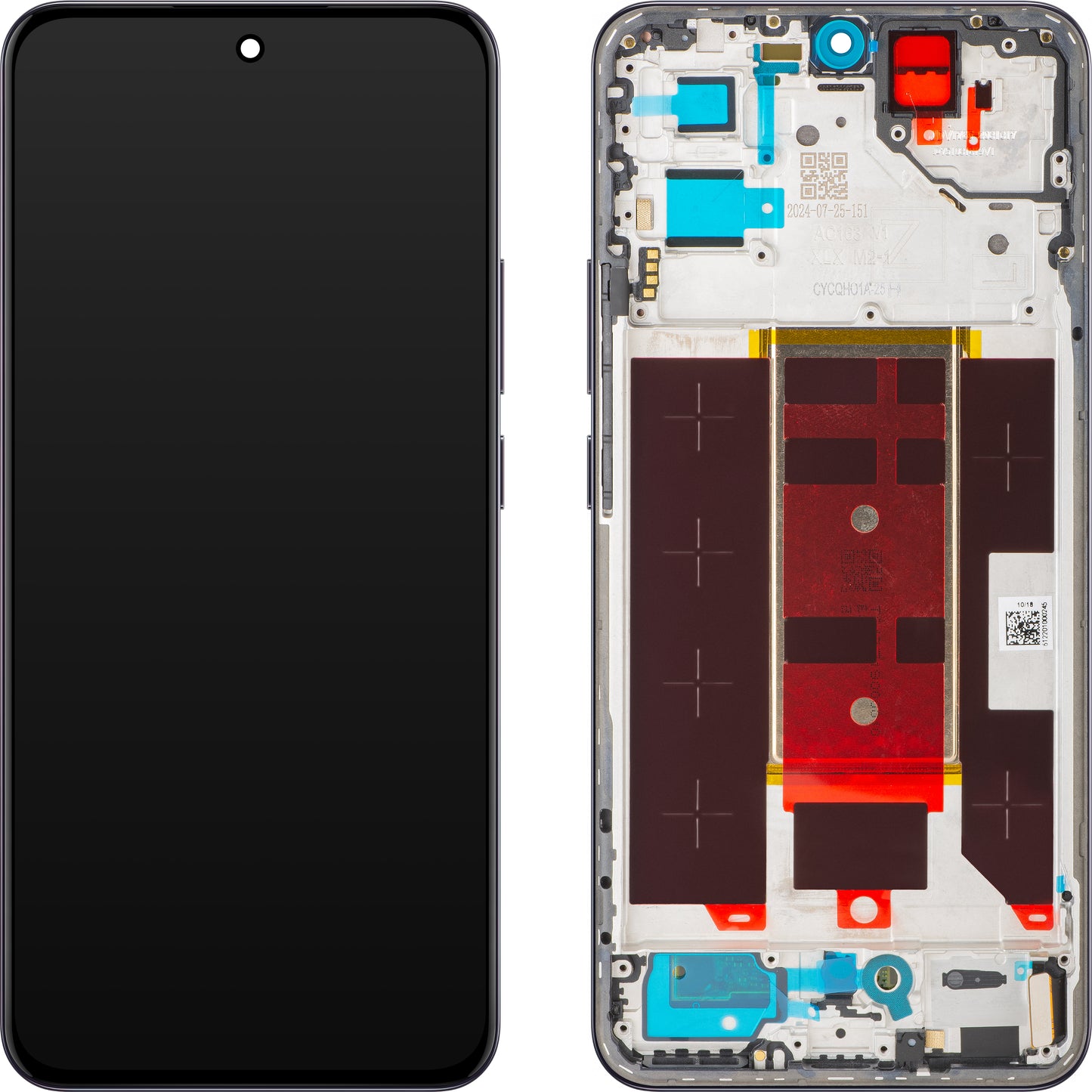 Display con Touchscreen Oppo Reno12 Pro, con Cornice, Nero (Space Brown), Service Pack 621029000216