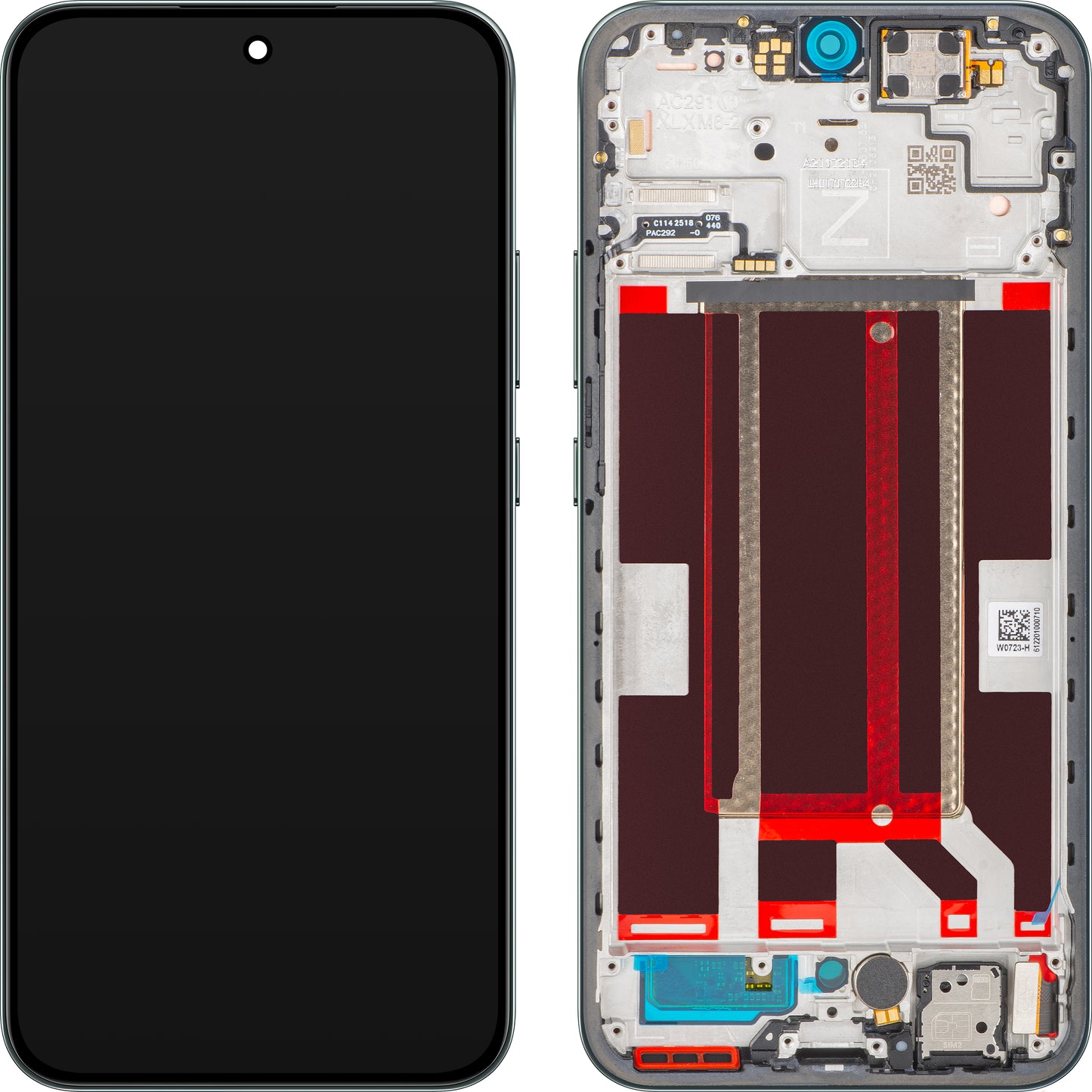 Display con Touchscreen Oppo Reno14 FS 5G / Reno14 F, con Cornice, Verde (Luminous Green), Service Pack 621029000594