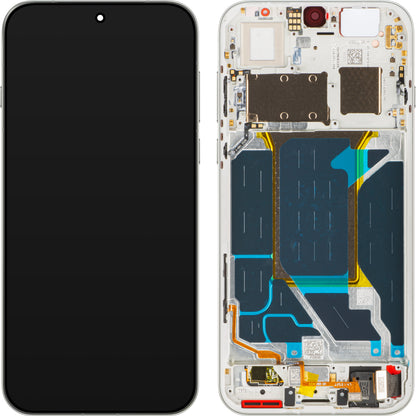 Oppo Find X9 Pro Display with Touchscreen, Frame, White (Silk White), Service Pack 621029000721
