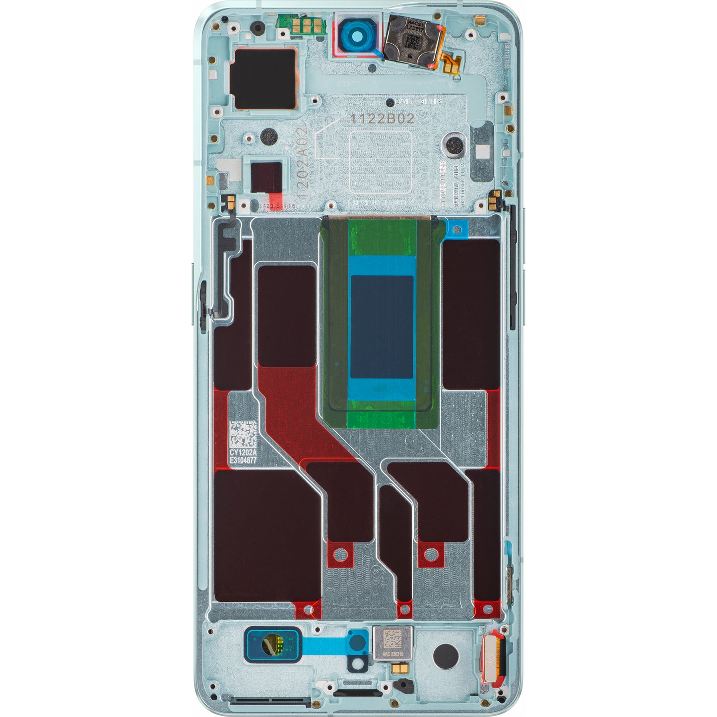 Display con touchscreen Oppo Reno8 Pro+ / Reno8 Pro, con cornice, verde, Service Pack 4130264