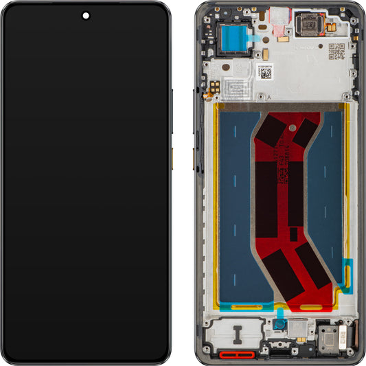 Realme GT 7T Display with Touchscreen, with Frame, Black (IceSense Black), Service Pack 621029000574