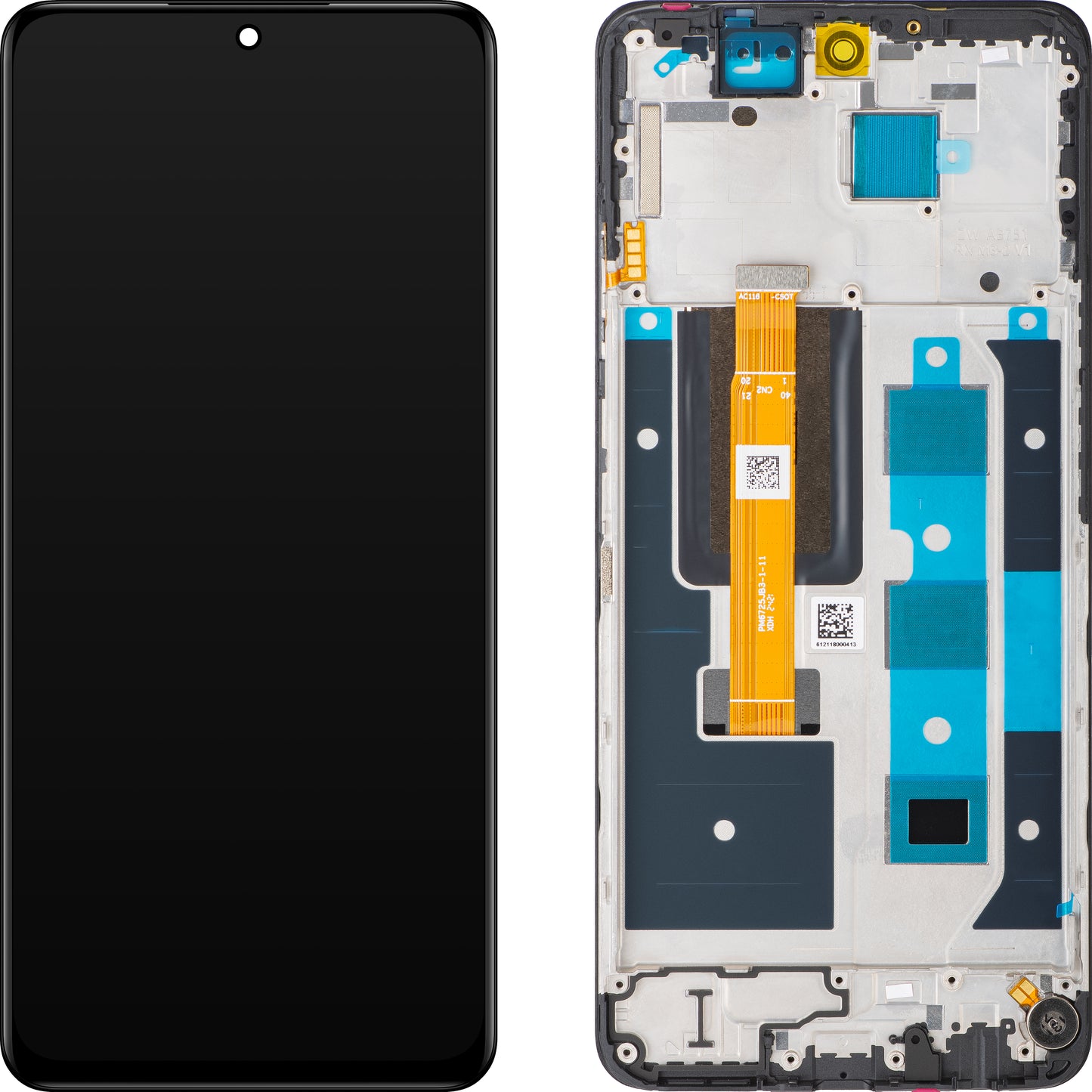 Display con Touchscreen Realme 12, con Cornice, Nero, Swap 621029000184