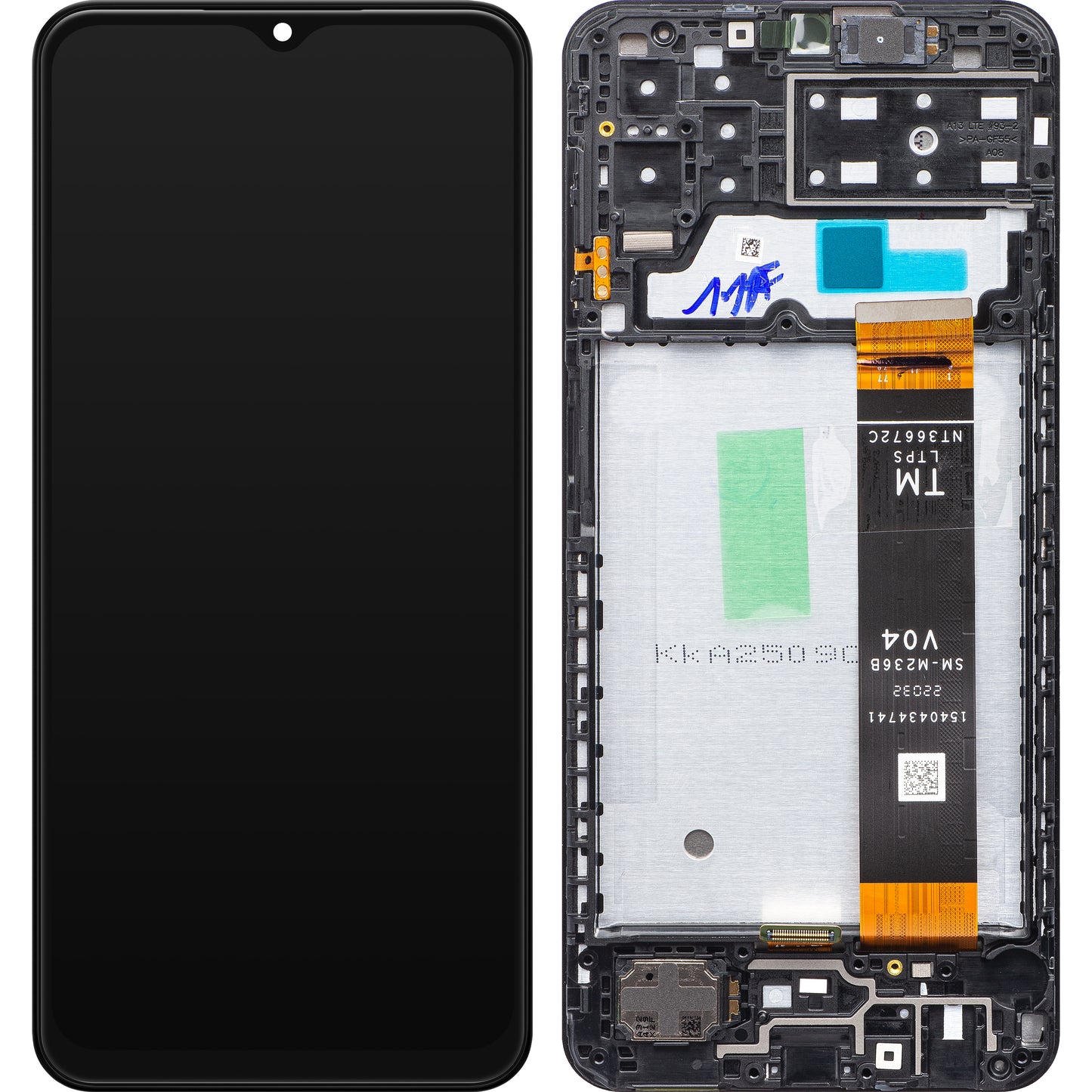 Display con Touchscreen Samsung Galaxy A13 A135, con Cornice, Nero, Ricondizionato GH82-28508A