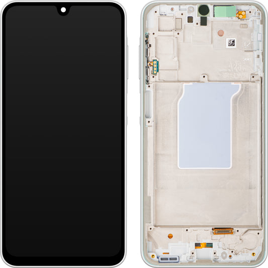Display con Touchscreen Samsung Galaxy A26 A266, con Cornice, Bianco, Service Pack GH82-37049B