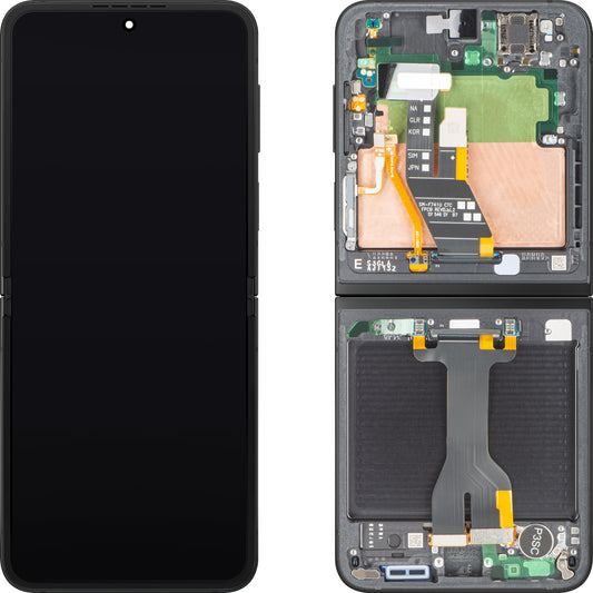 Display con Touchscreen Samsung Galaxy Z Flip6 F741, con Cornice, Sub Inner, Nero (Crafted Black), Service Pack GH82-35014E