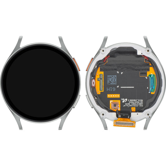 Display con Touchscreen Samsung Galaxy Watch7 44mm, con Cornice, Versione BT, Argento, Service Pack GH97-29845C