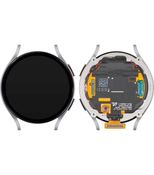Display con Touchscreen Samsung Galaxy Watch6 44mm, con Cornice, Versione BT, Argento, Service Pack GH97-28837C