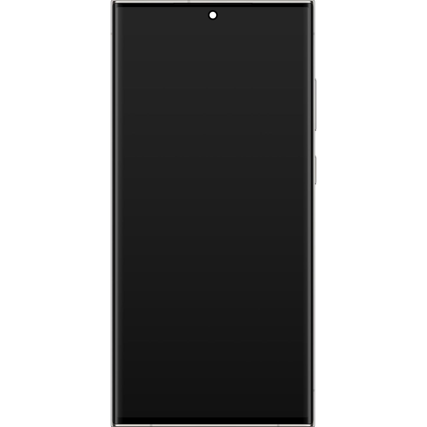 Display touchscreen Samsung Galaxy S23 Ultra S918, con cornice, bianco (crema), Service Pack GH82-30466B