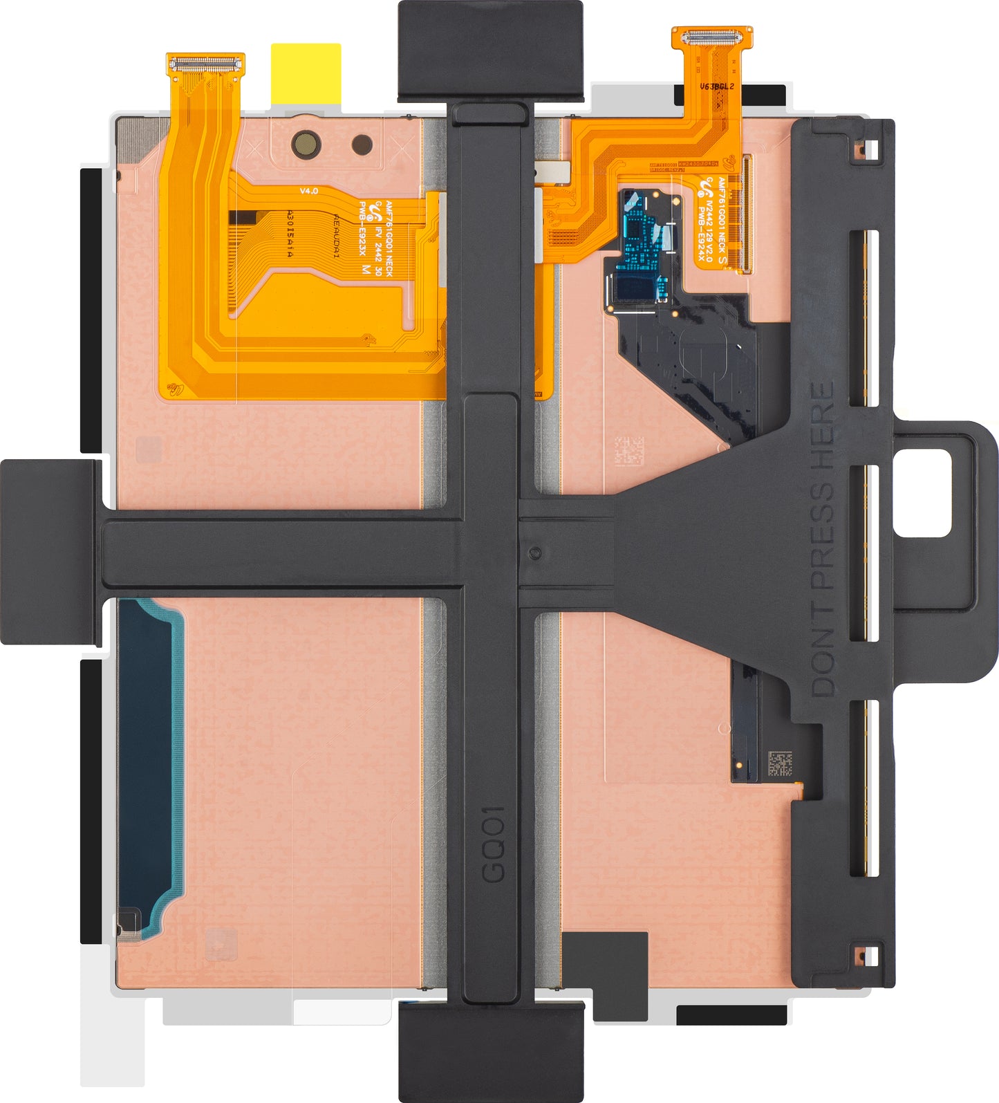 Display con Touchscreen Samsung Galaxy Z Fold6 F956, Sub Inner, Service Pack GH82-35046A