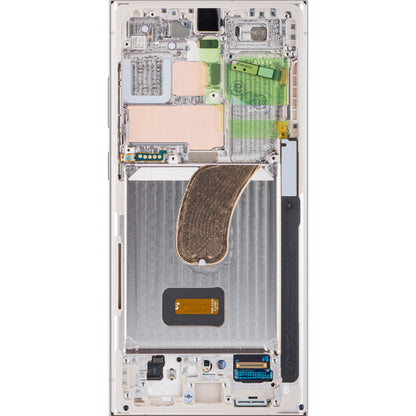 Display touchscreen Samsung Galaxy S23 Ultra S918, con cornice, argento, Service Pack GH82-30466G