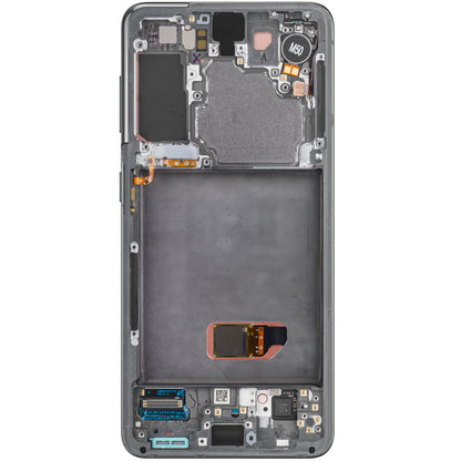 Display touchscreen Samsung Galaxy S21 5G G991, con cornice, grigio, Service Pack GH82-27256A