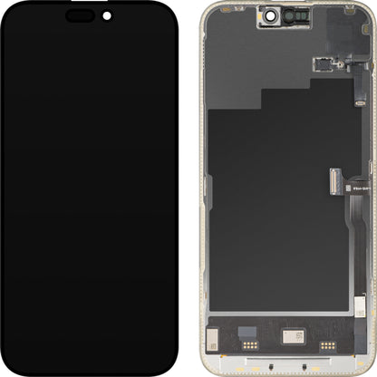 Display con Touchscreen e Sensore di Prossimità MP compatibile con Apple iPhone 15 Pro Max, con Cornice, Versione Software OLED FHD 120Hz Diagnostica, Nero