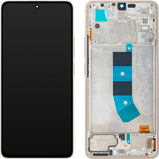 Display touchscreen Xiaomi Redmi Note 13 4G, con cornice, Prism Gold, Service Pack 56000200N700 