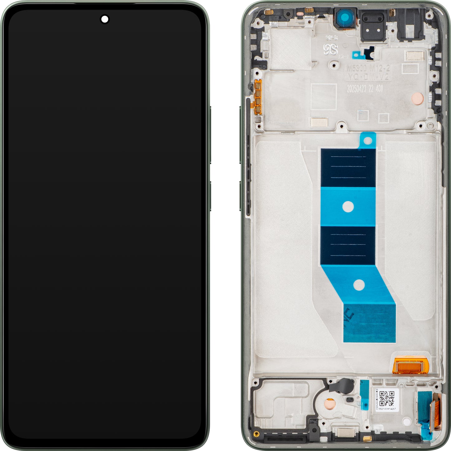 Display con Touchscreen Xiaomi Poco M7 Pro 5G, con Cornice, Verde (Olive Twilight), Service Pack 5600060O17P00