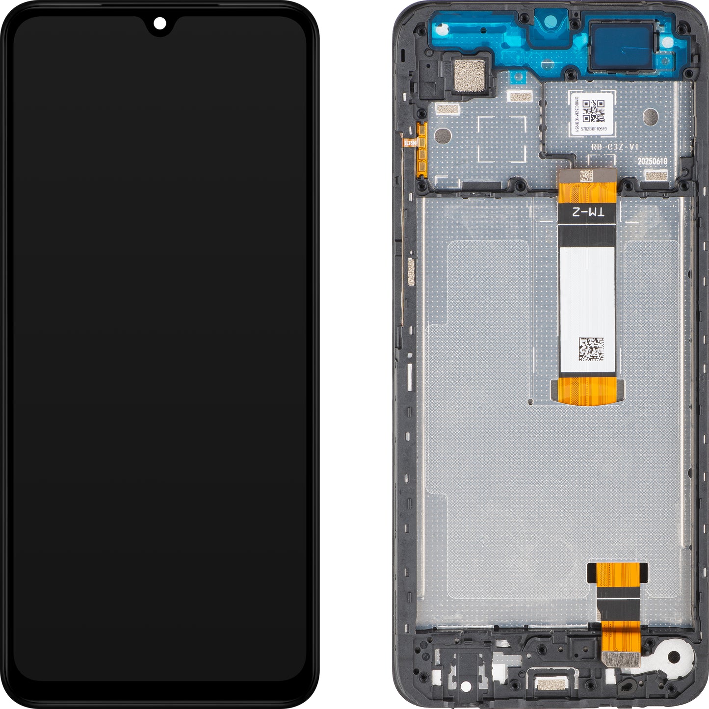 Display con Touchscreen Xiaomi Poco C71 / Redmi A5 4G, con Cornice, Versione Long Flex, Nero, Service Pack 56000100C3Z00