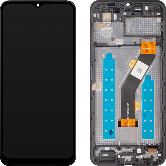 ZTE Blade A35e Touchscreen Display, with Frame, Black, Service Pack 80800521321
