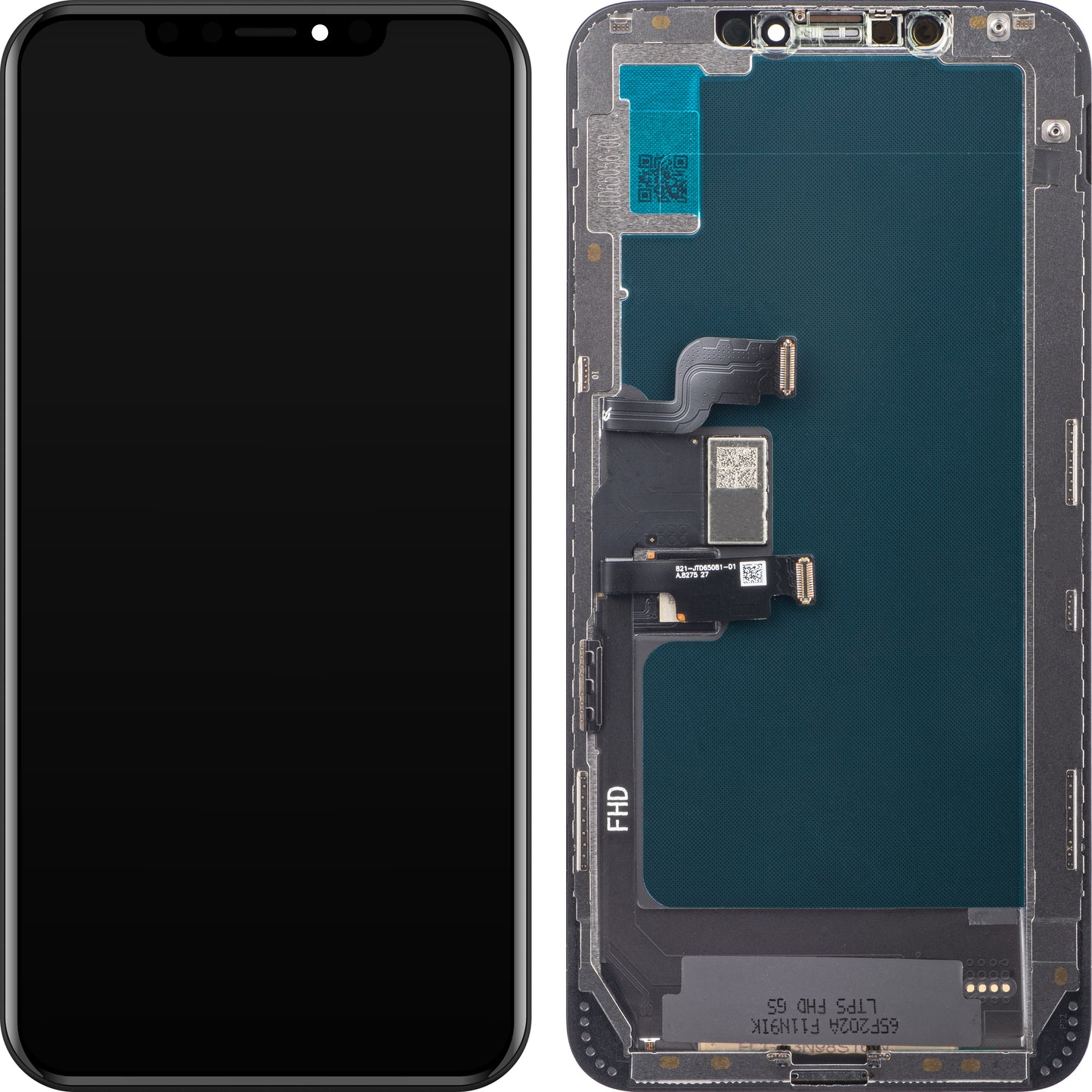 ZY Display touchscreen per Apple iPhone XS Max, con cornice, versione In-Cell LCD, nero 