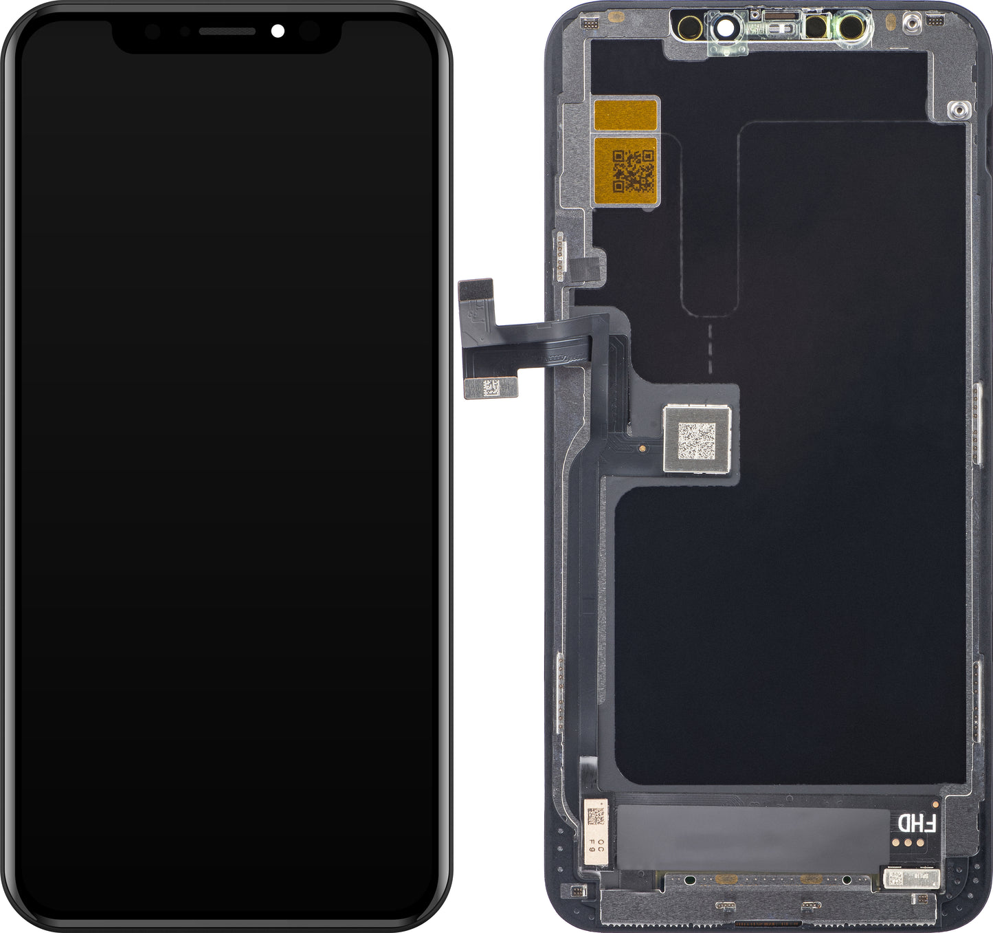 ZY Display touchscreen per Apple iPhone 11 Pro Max, con cornice, versione LCD mobile IC In-Cell, nero 