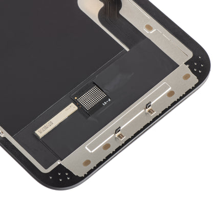 ZY Display touchscreen per Apple iPhone 13, con cornice, versione OLED morbida, nero 