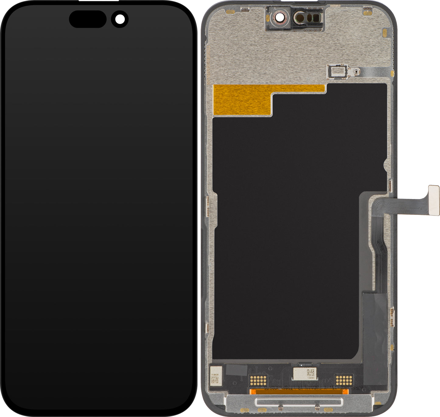 ZY Display touchscreen per Apple iPhone 15 Pro Max, con cornice, versione LCD mobile IC In-Cell, nero 