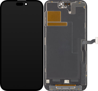 ZY Display touchscreen per Apple iPhone 14 Pro Max, con cornice, versione LCD mobile IC In-Cell, nero 