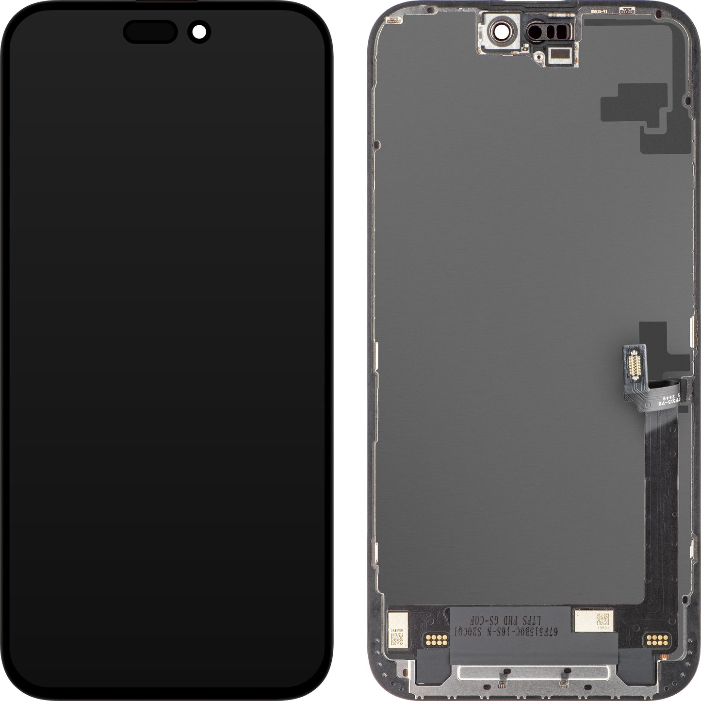 Display con Touchscreen ZY per Apple iPhone 16 Plus, con Cornice, Versione LCD In-Cell, Nero