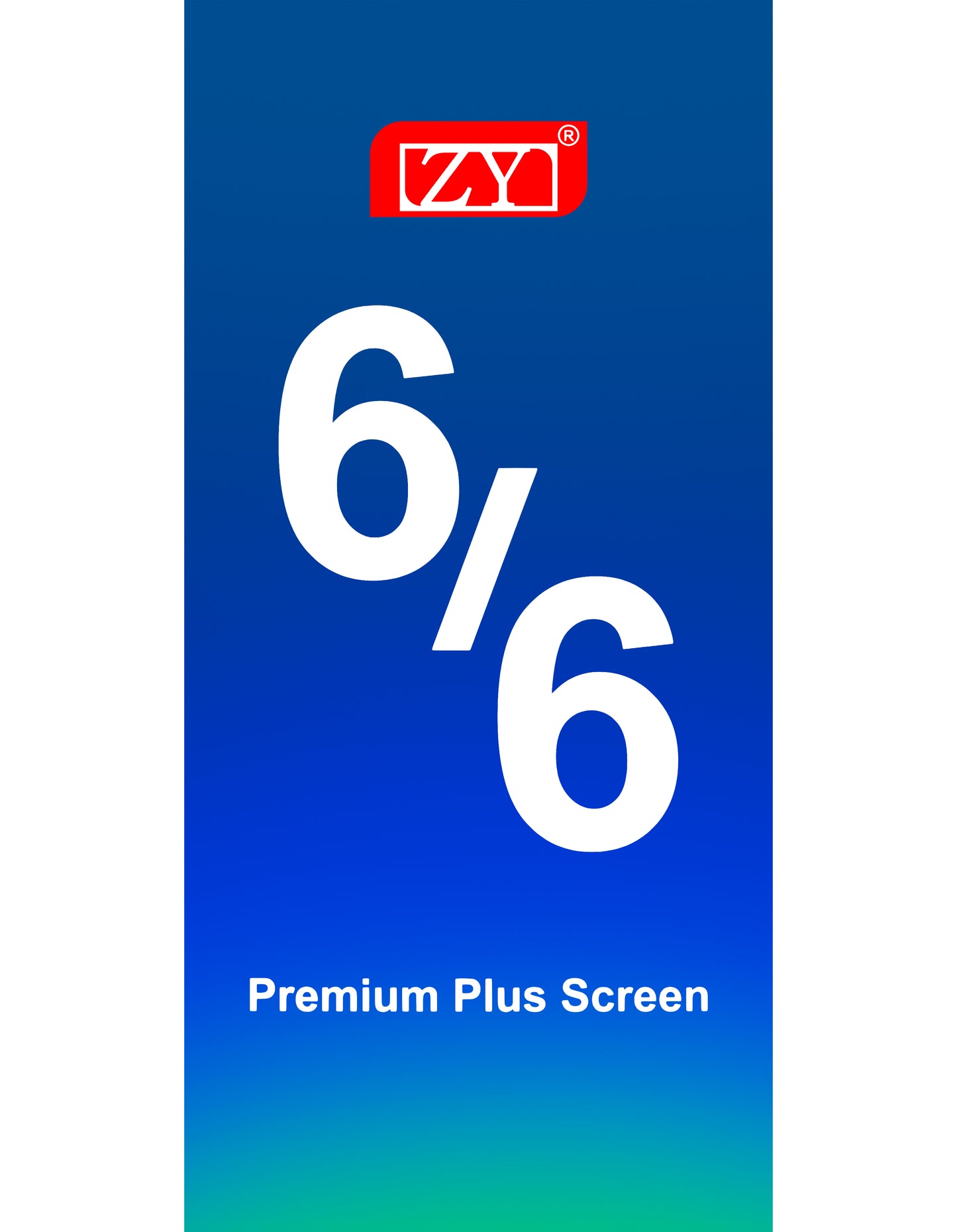 ZY Display touchscreen per Apple iPhone 6, con cornice, Premium Plus, bianco 