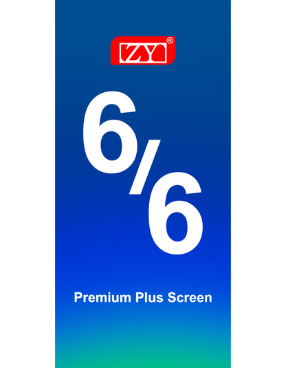 ZY Display touchscreen per Apple iPhone 6, con cornice, Premium Plus, bianco 