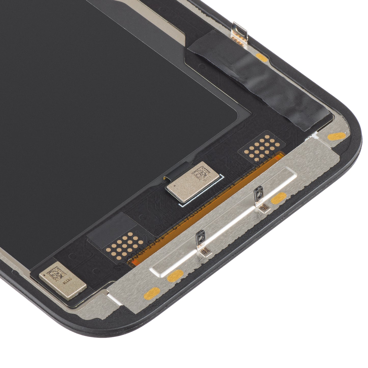 Display touchscreen ZY per iPhone 15 Pro di Apple, con cornice, versione LCD mobile IC In-Cell, nero 