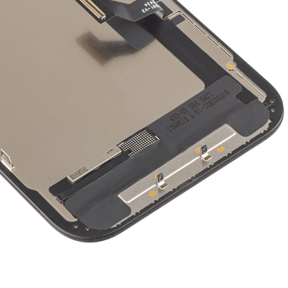 ZY Display touchscreen per Apple iPhone 15, con cornice, LCD In-Cell IC mobile, nero 