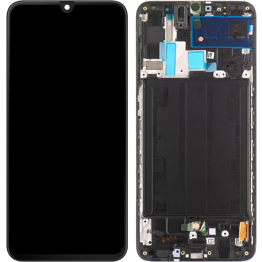 Display touchscreen Samsung Galaxy A70 A705, con cornice, nero, Service Pack GH82-19747A