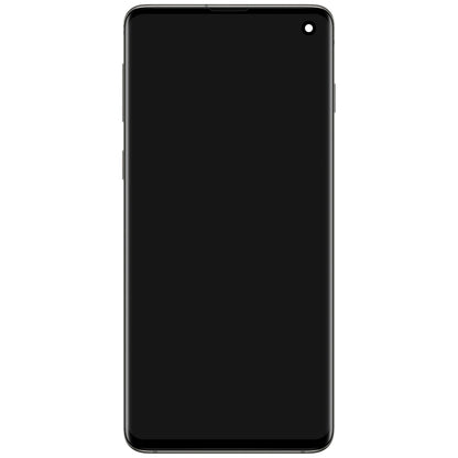 Display touchscreen Samsung Galaxy S10 G973 con cornice, Prism Black, Service Pack GH82-18850A