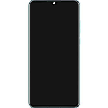 Display touchscreen Huawei P30, con cornice e batteria, blu (cristallo traspirante), Service Pack 02354HMF