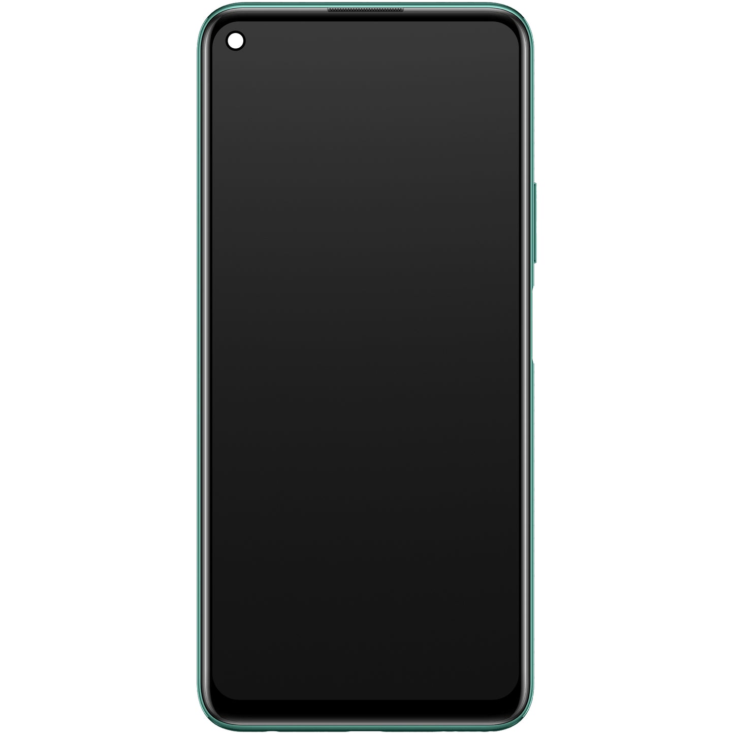 Display touchscreen Huawei P40 lite 5G, con cornice e batteria, colore verde scuro, Service Pack 02353SUP