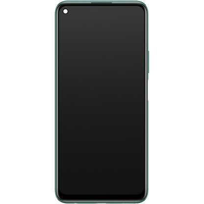 Display touchscreen Huawei P40 lite 5G, con cornice e batteria, colore verde scuro, Service Pack 02353SUP