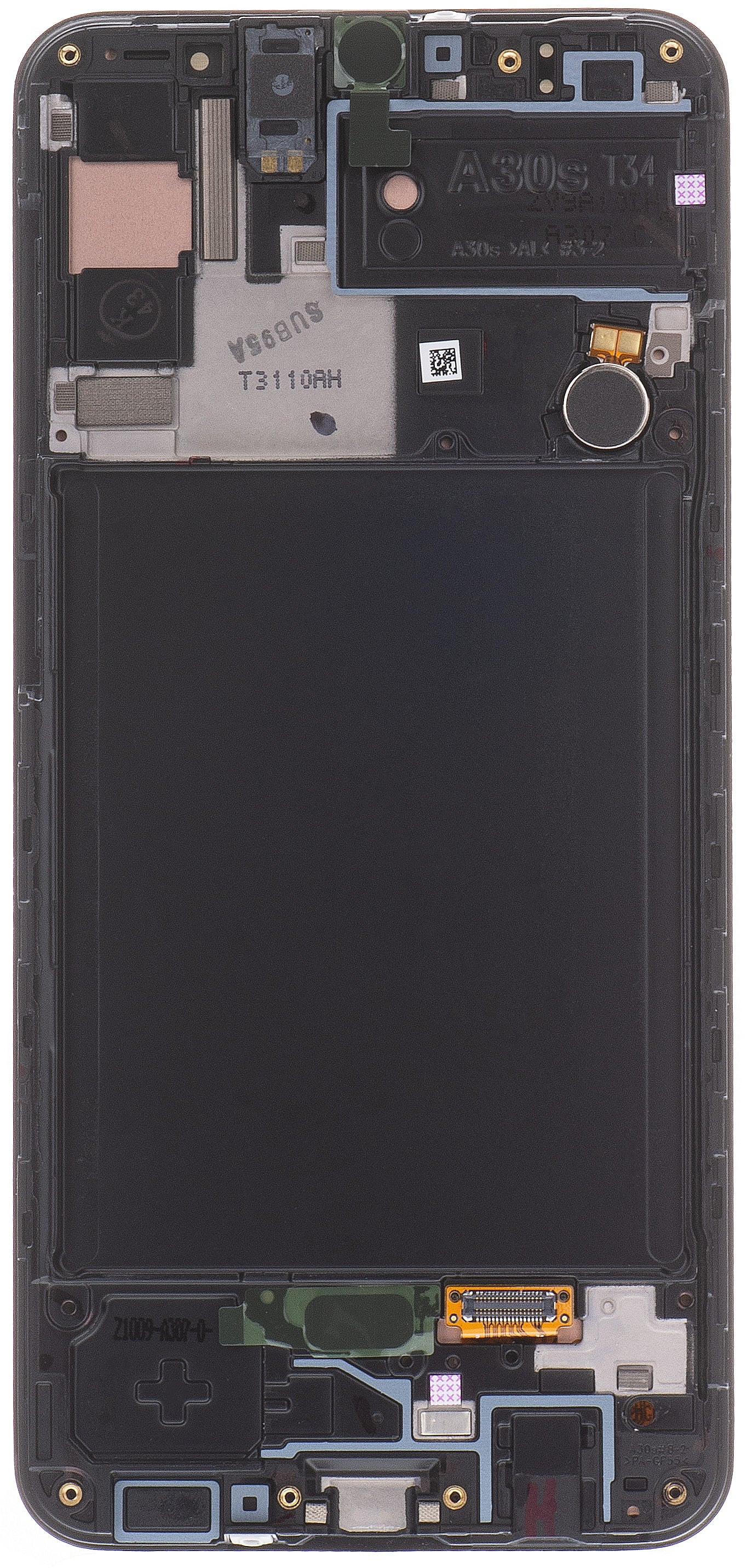 Display touchscreen Samsung Galaxy A30s A307, con cornice, nero, Service Pack GH82-2111190A