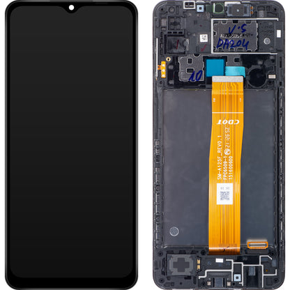 Display touchscreen Samsung Galaxy A12 A125, con cornice, nero, Service Pack GH82-24491A