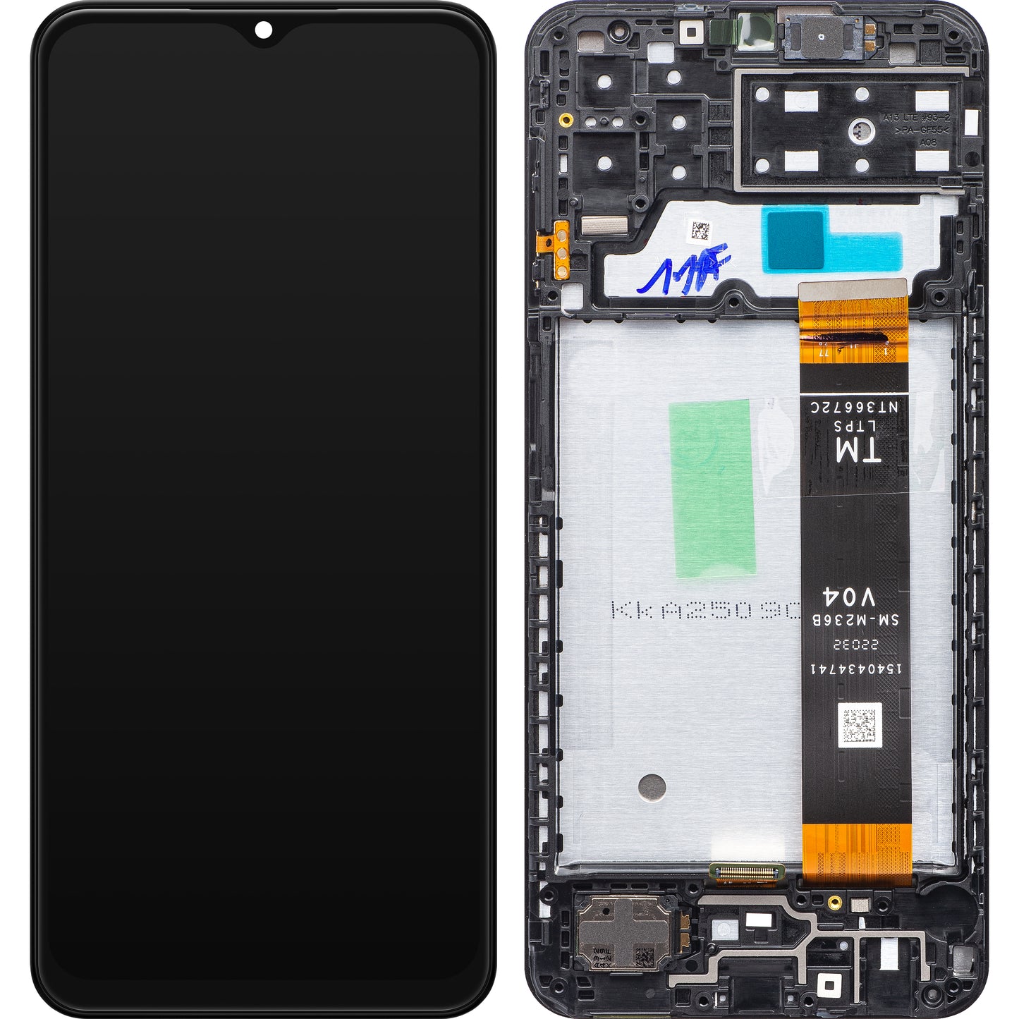 Display touchscreen Samsung Galaxy A13 A135, con cornice, nero, Service Pack GH82-28508A