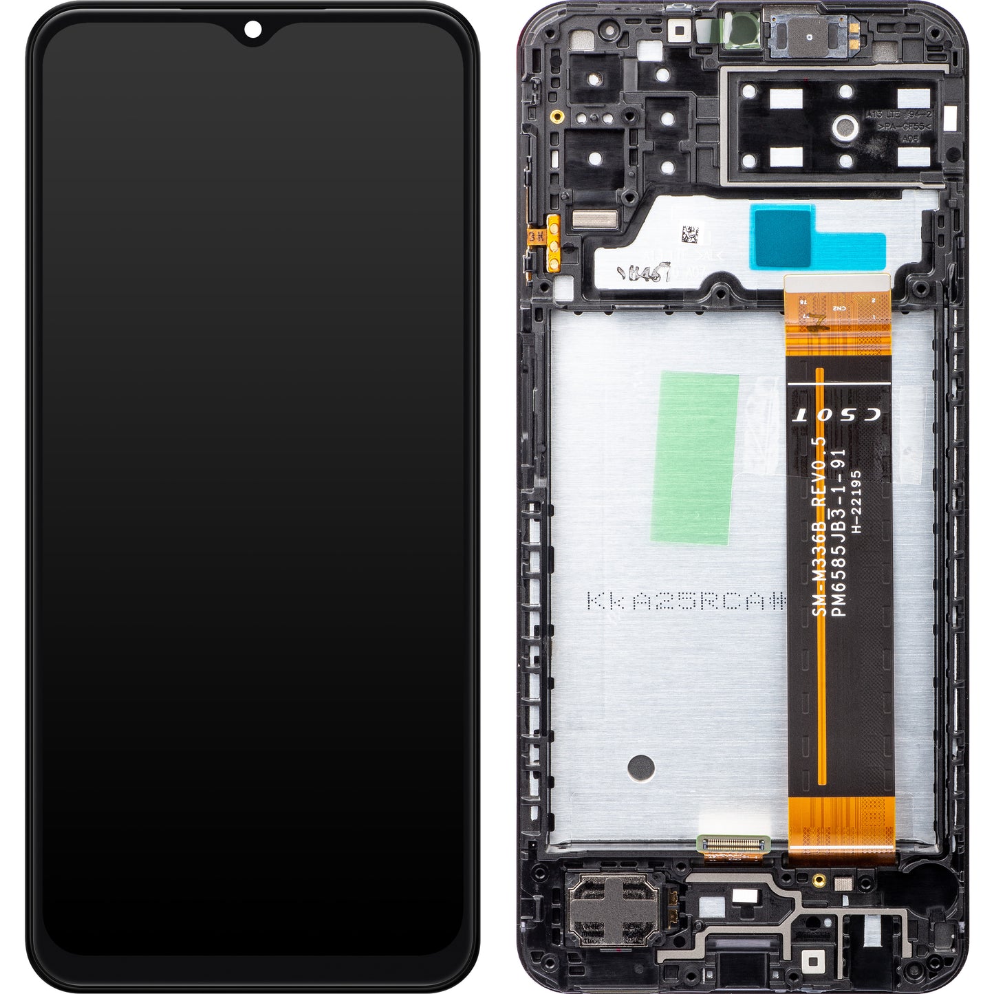 Display touchscreen Samsung Galaxy A13 A137, con cornice, nero, Service Pack GH82-29228A