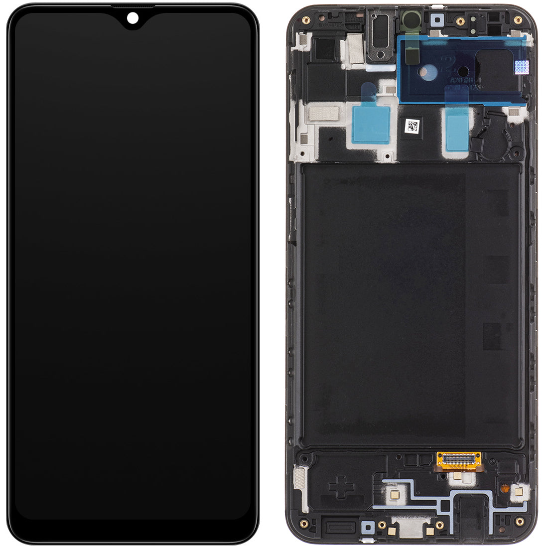 Display touchscreen Samsung Galaxy A20 A205, con cornice, nero, Service Pack GH82-19571A