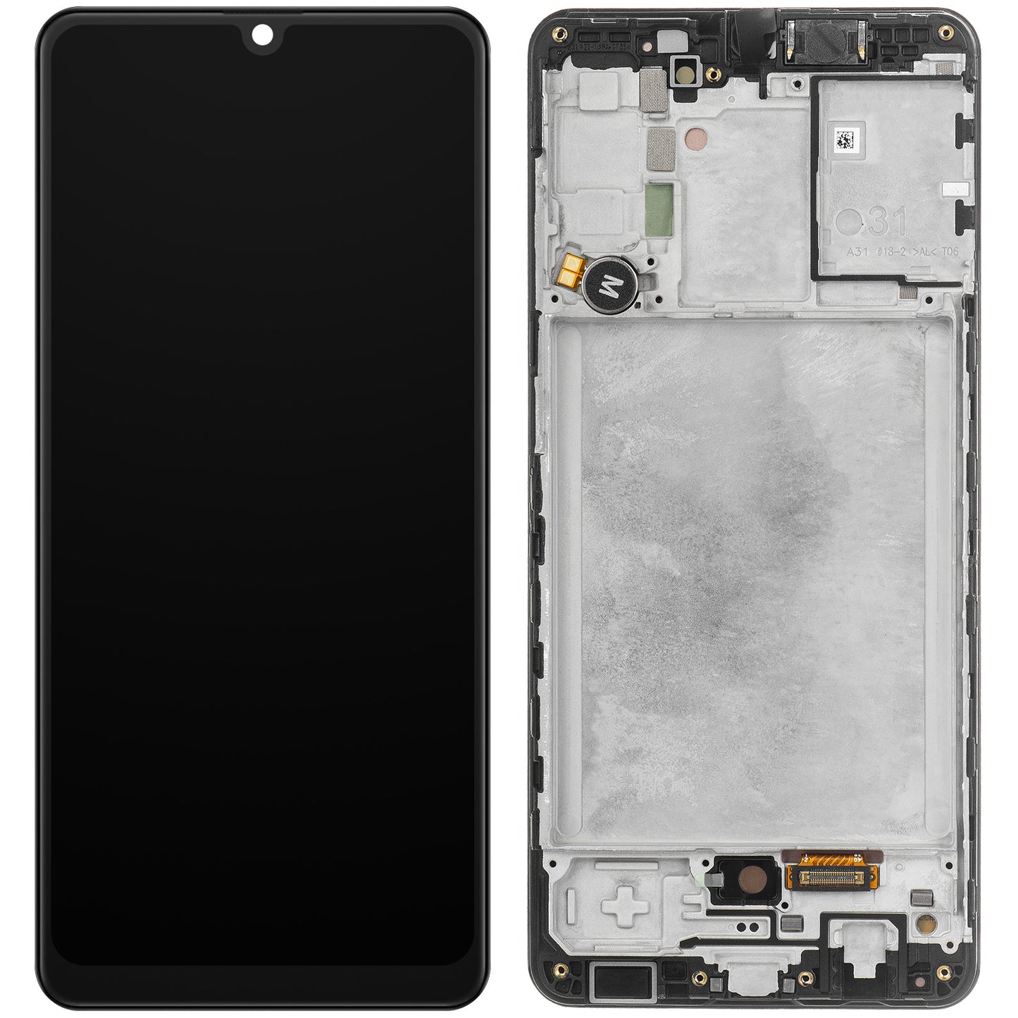 Display touchscreen Samsung Galaxy A31 A315, con cornice, nero, Service Pack GH82-2276761A