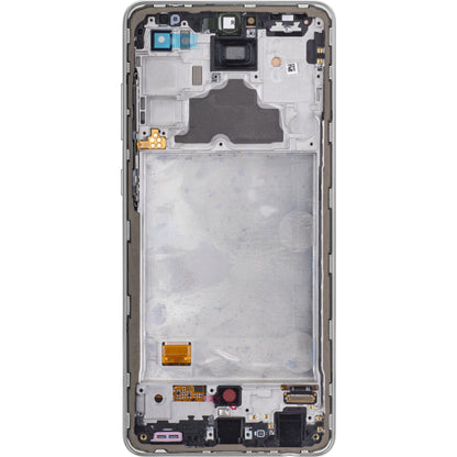 Display touchscreen Samsung Galaxy A72 A725 / A72 5G A726, con cornice, bianco, Service Pack GH82-25460D