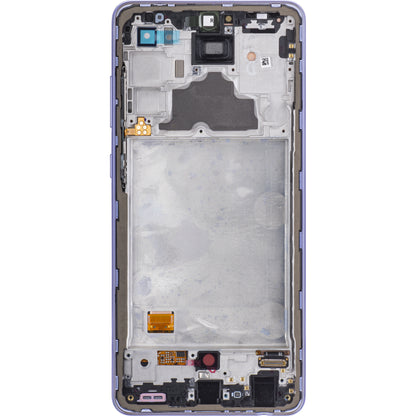 Display touchscreen Samsung Galaxy A72 A725 / A72 5G A726, con cornice, viola, Service Pack GH82-25460C