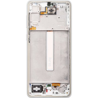 Display touchscreen Samsung Galaxy A33 5G A336, con cornice, bianco, Service Pack GH82-28143B