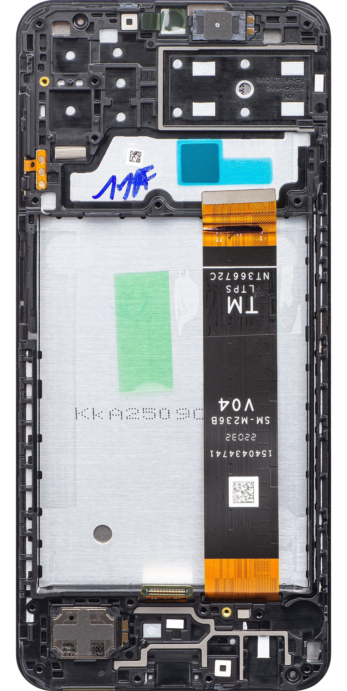 Display touchscreen Samsung Galaxy A13 A135, con cornice, nero, Service Pack GH82-28508A