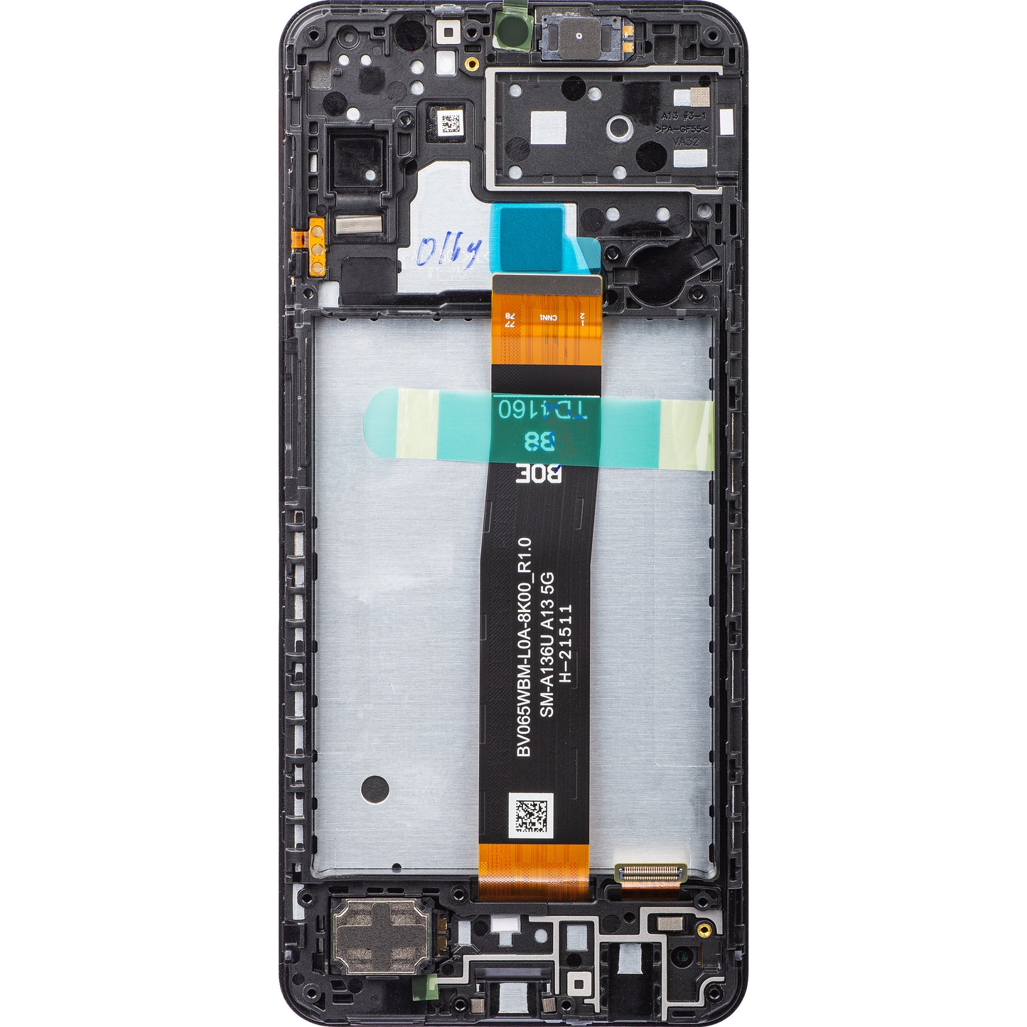 Display touchscreen Samsung Galaxy A13 5G A136, con cornice, nero, Service Pack GH82-29077A