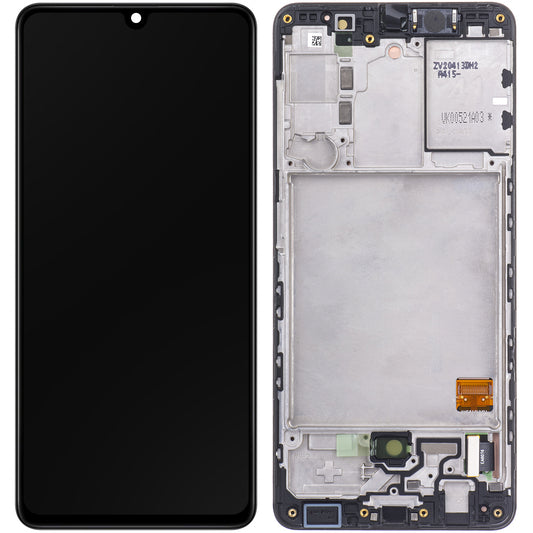 Display touchscreen Samsung Galaxy A41 A415, con cornice, nero, Service Pack GH82-2282860A