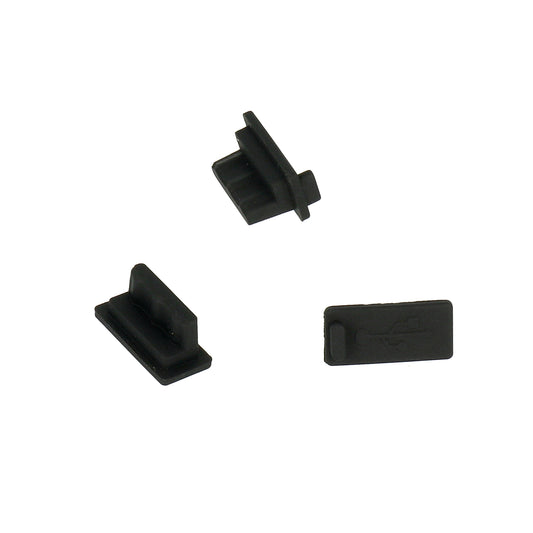 Tappo Antipolvere Porta Telefono OEM, USB-A, Set 10 pezzi, Nero